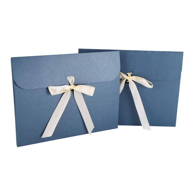 Tarjeta de regalo de cumpleaños personalizada, bolsas de papel, sobres de cartón para regalo, bolsas para envolver bufandas con lazo de cinta