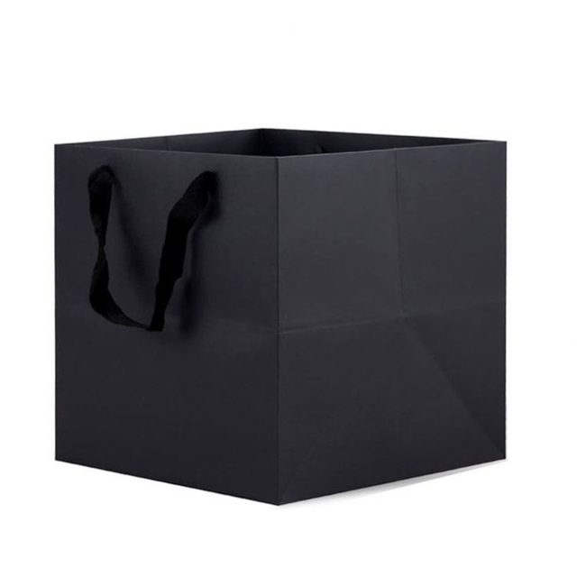 Bolsos de empaquetado del regalo del arte del papel de totalizador del bolso de las compras del boutique de lujo de la manija de la cinta con el logotipo