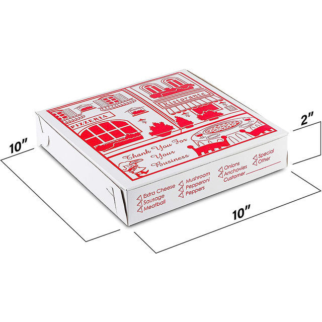 Caja de embalaje de pizza de comida con diseño de logotipo personalizado kraft blanco de 16 y 18 pulgadas, cajas de cartón para pizza de papel blanco corrugado personalizado barato