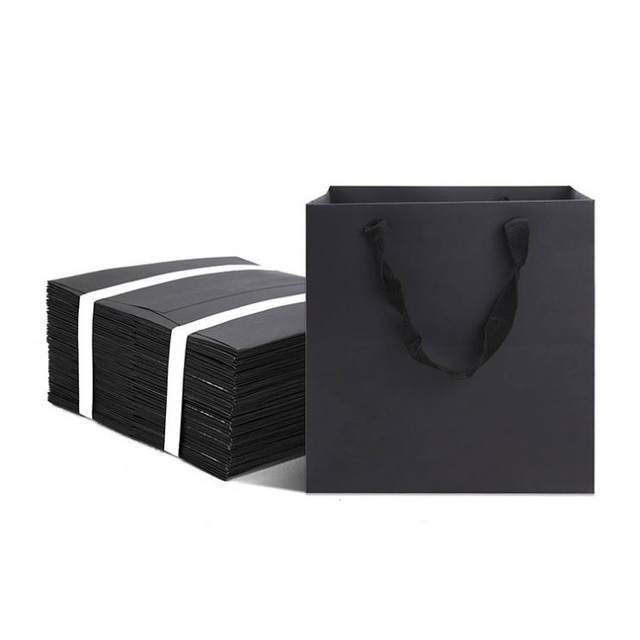 Bolsos de empaquetado del regalo del arte del papel de totalizador del bolso de las compras del boutique de lujo de la manija de la cinta con el logotipo