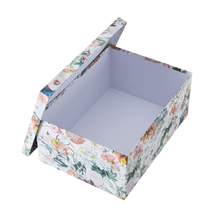 Cajas de regalo anidadas grandes con tapa, almacenamiento decorativo personalizado para decoración del hogar, cartón floral, papel de flores, cartón floral