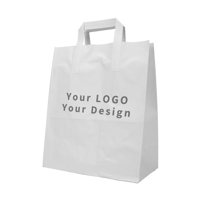 Bolsa de papel respetuosa del medio ambiente modificada para requisitos particulares al por mayor de los bolsos de la galleta de la invitación del ultramarinos del regalo