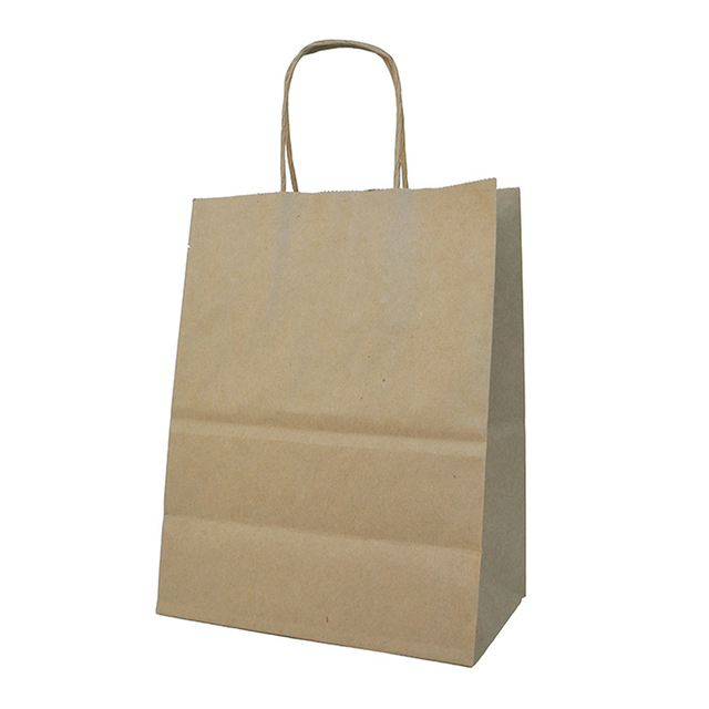 La canción marrón impresa adaptable con las manijas vende al por mayor la bolsa de papel de los bolsos del vino de la invitación de Halloween del almuerzo
