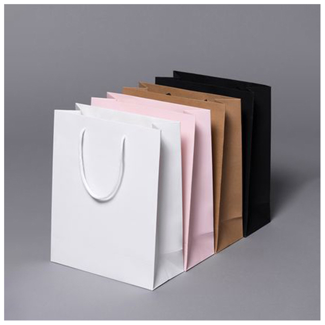 Bolsa de papel reutilizable de los bolsos de los pantalones cortos de Brown Jean del regalo actual del tejido del diseño al por mayor de encargo mini