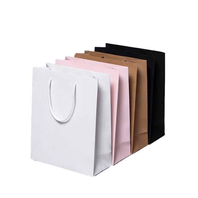 Regalo de diseño al por mayor personalizado con asas, Navidad artesanal y bolsas de papel grande