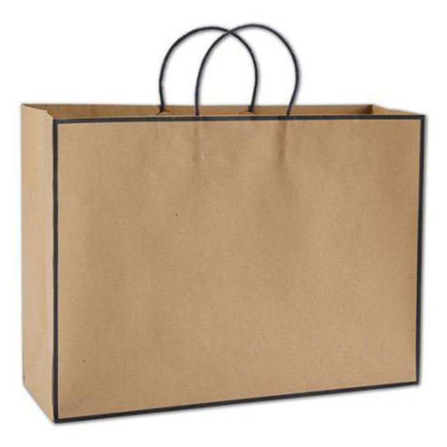Mini bolsas cortadas con tintas de la tienda de delicatessen de China, venta al por mayor reciclada, bolsa de papel Kraft con mango plano