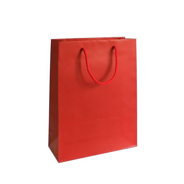 Compras al por mayor con asas, regalo para imágenes navideñas, bolsas marrones grandes, bolsa de papel