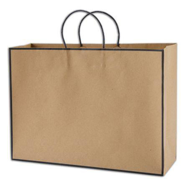 Fondo cuadrado de compras al por mayor para imágenes navideñas Bolsas biodegradables Bolsa de papel Kraft