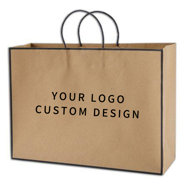Ventas respetuosas del medio ambiente personalizadas, precio al por mayor, bolsas de hojas lavables, pequeña bolsa de papel Kraft personalizada
