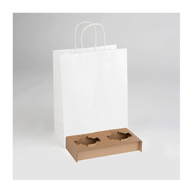 Bolsa de papel de embalaje transparente marrón grande Kraft con certificación Fsc para alimentos