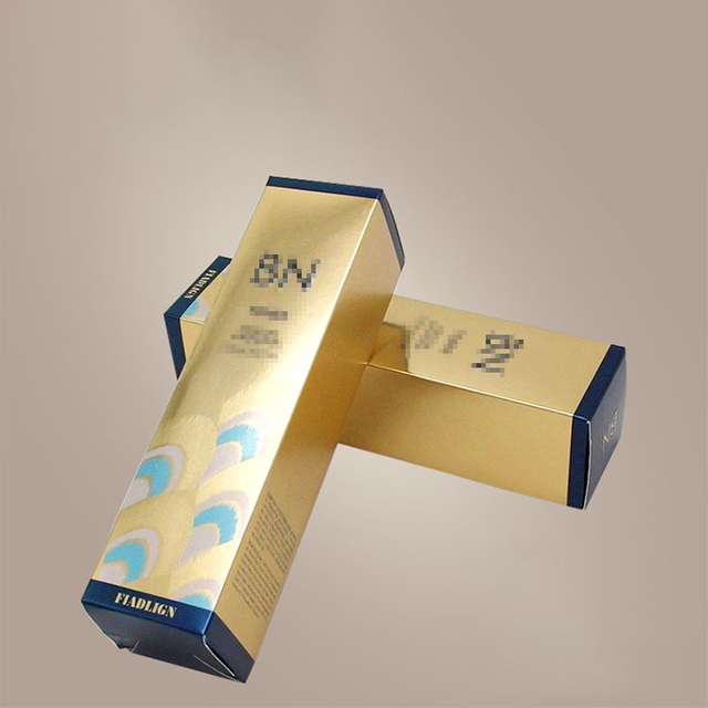 Caja de papel para lápiz, correa de reloj para agua potable, caja de papel ovalada Jare para cuidado de la piel de alta gama perforada