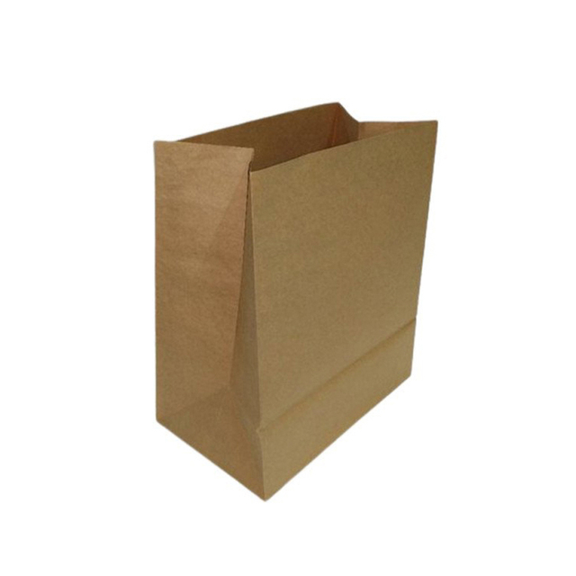 El regalo de la categoría alimenticia de Kraft con el logotipo de encargo de las manijas empaqueta la bolsa de papel blanca de los pantalones