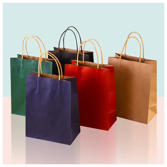 Bolsas de regalo impresas personalizadas, ropa interior, compras, bolsa de papel Kraft, embalaje con logotipo para cumpleaños