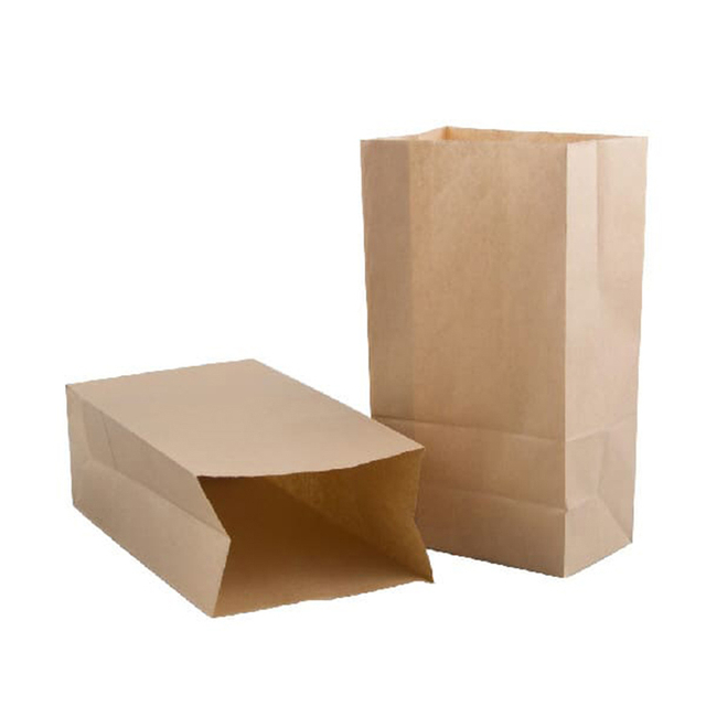 Bolsa de papel Kraft para alimentos, fabricantes actuales, supermercado, almuerzo, bolsas rosas