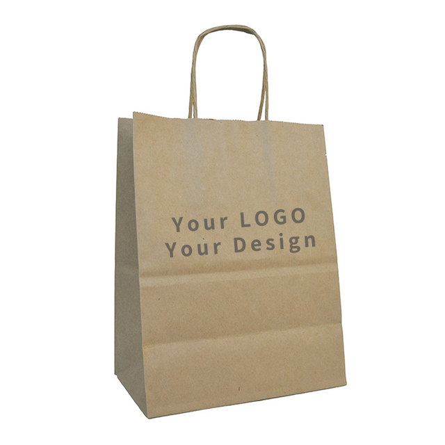 Bolsos de encargo de la invitación de Kraft Halloween de la canción de Brown de la categoría alimenticia para la bolsa de papel de los bocados