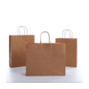 Shopper Logotipo personalizado que imprime la bolsa de papel verde del regalo de Kraft de la uva