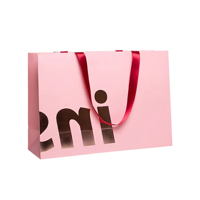 Bolso de compras de papel de regalo de embalaje de boutique de zapatos con logotipo personalizado de marca de lujo para ropa