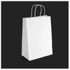 Compras de lujo del boutique de la manija de la cinta que empaquetan las bolsas de papel negras con su propio logotipo