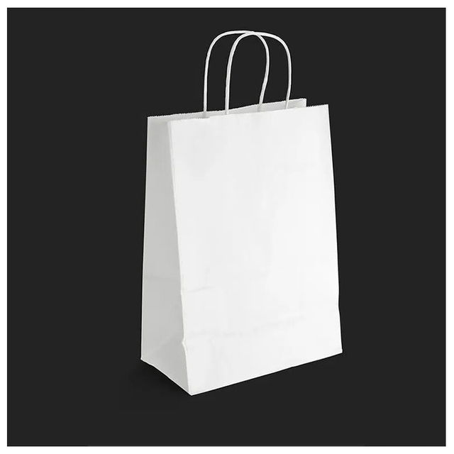 Compras de lujo del boutique de la manija de la cinta que empaquetan las bolsas de papel negras con su propio logotipo