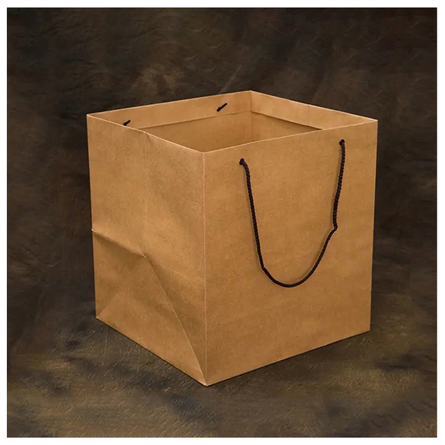 Bolsas de Papel con su Propio Logo Bolsa para Joyas de Papel Kraft Reciclable con Logos en Estampación Dorada