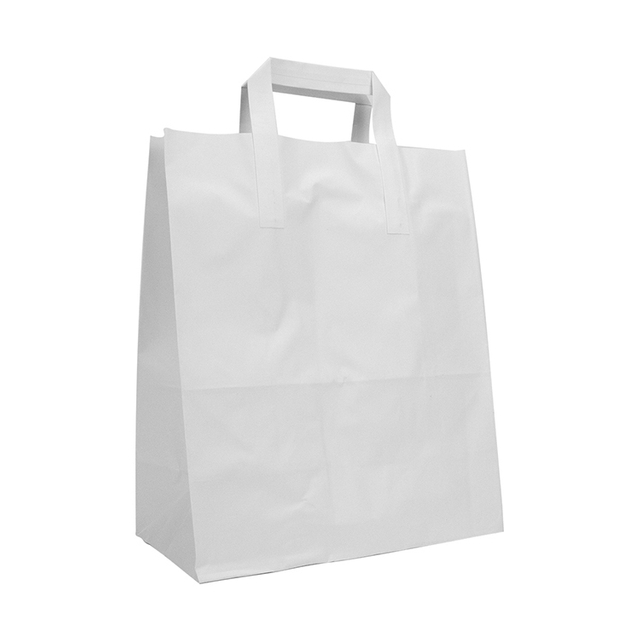 El tejido biodegradable reciclable presente en bolsos de la hierba a granel con la bolsa de papel de Brown de las manijas